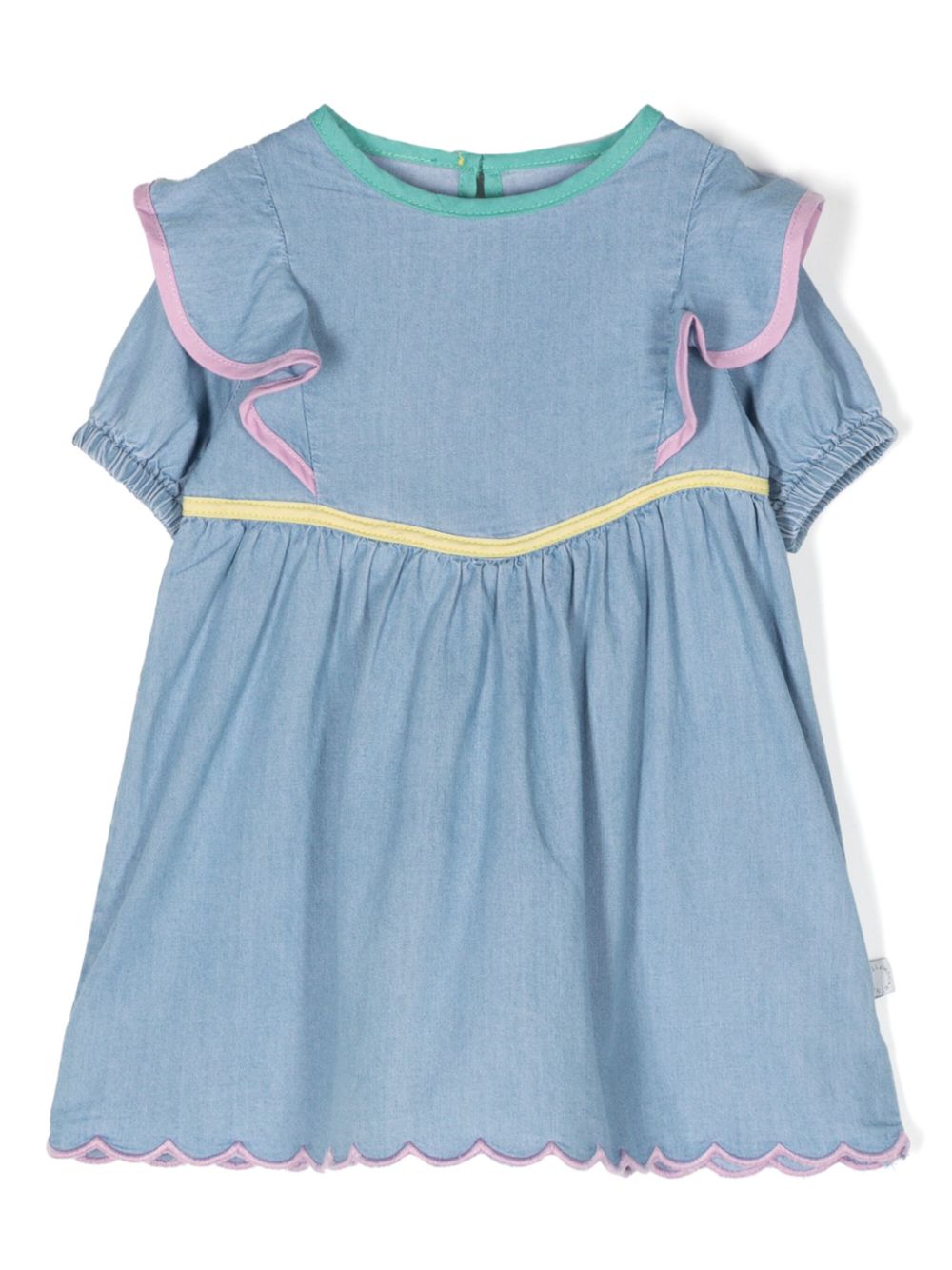 Chambray cotton dress - Blue