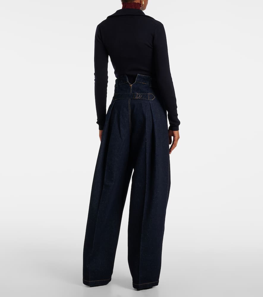 High-rise wide-leg jeans