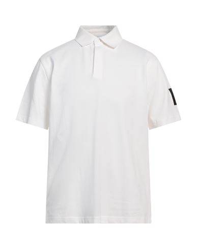 Man Polo shirt White Size S Cotton, Elastane