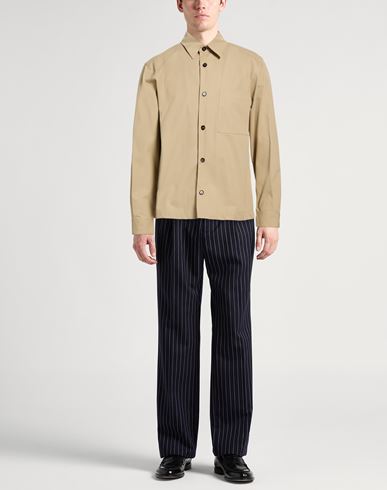 Man Shirt Beige Size M Cotton