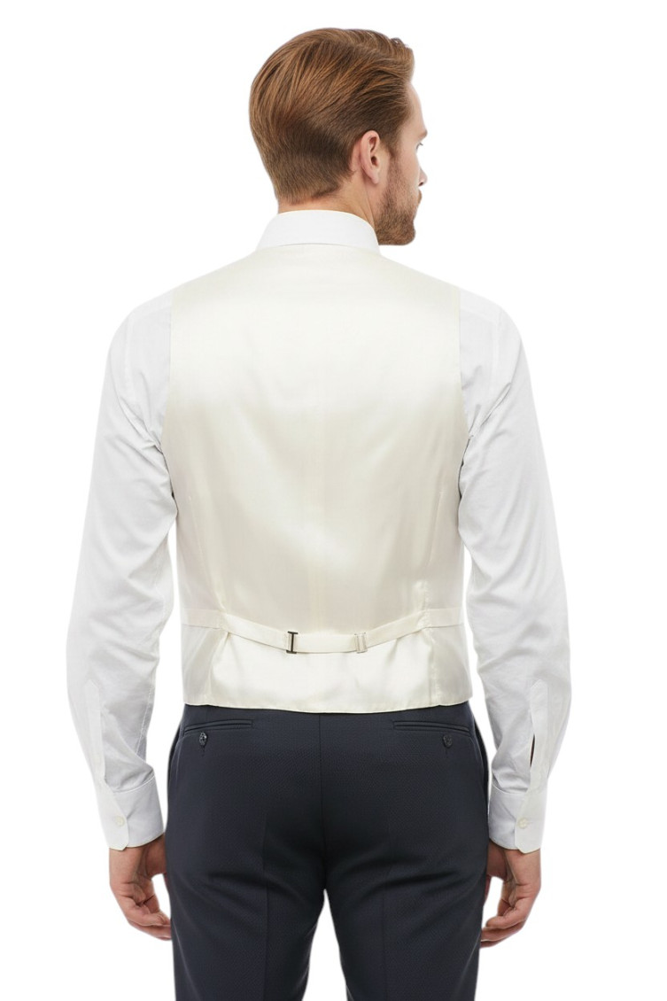 Light Grey Solid Waistcoat