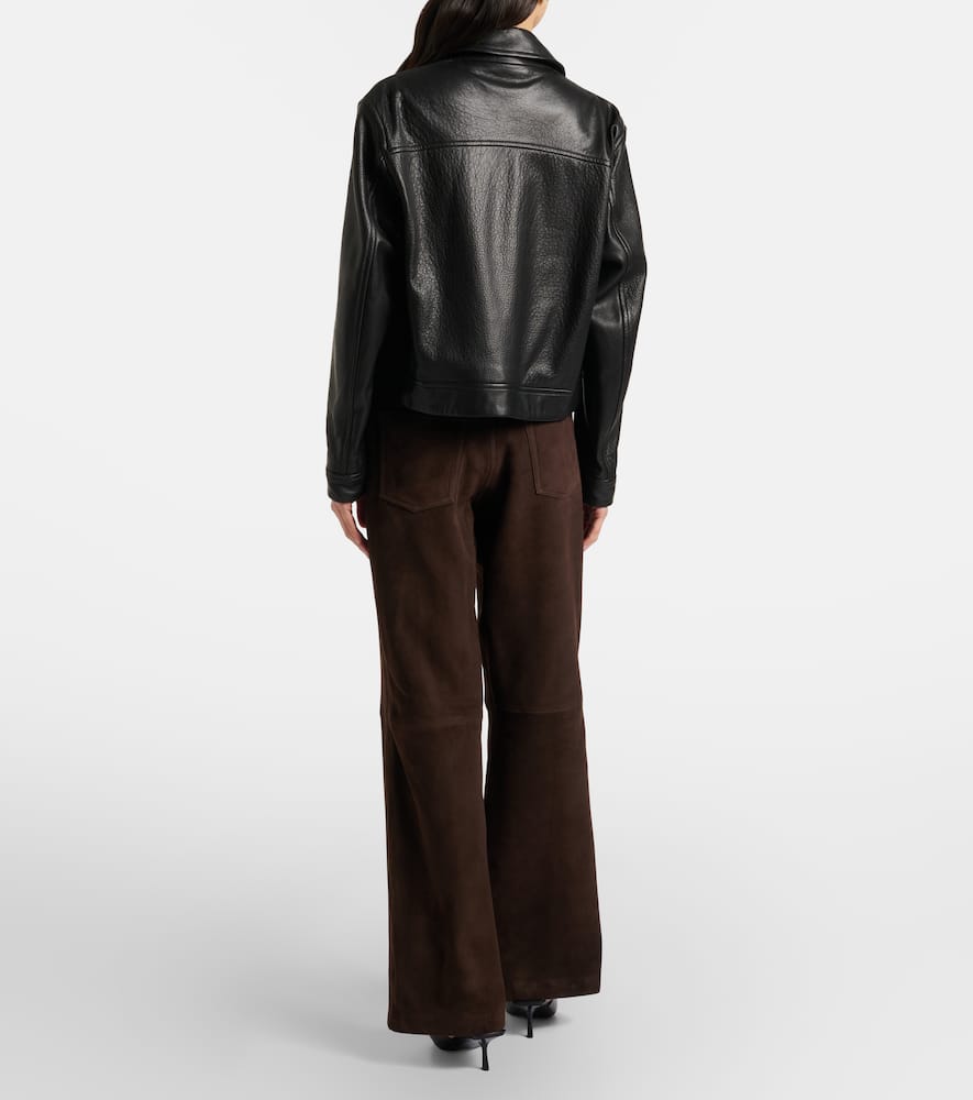 Milo suede wide-leg pants