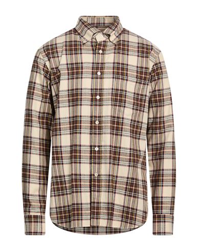 Man Shirt Beige Size 15 ¾ Cotton