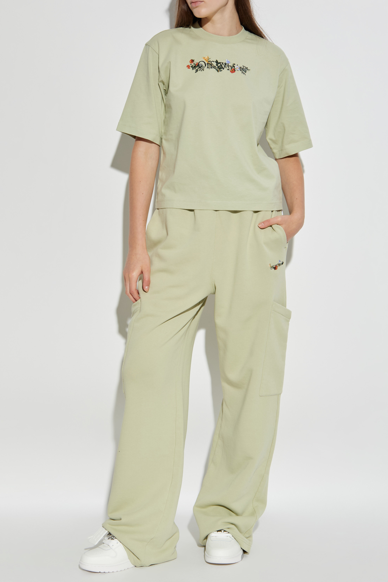 T-shirt With Logo, Women's, Green