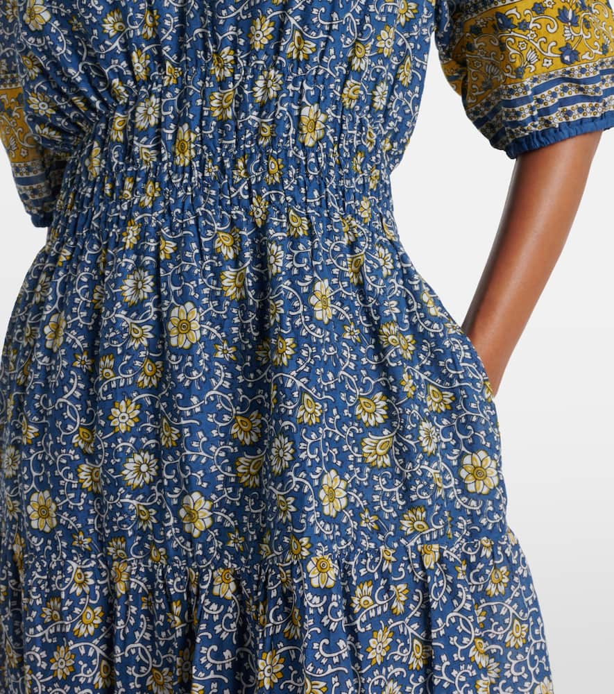 Natalia floral cotton maxi dress