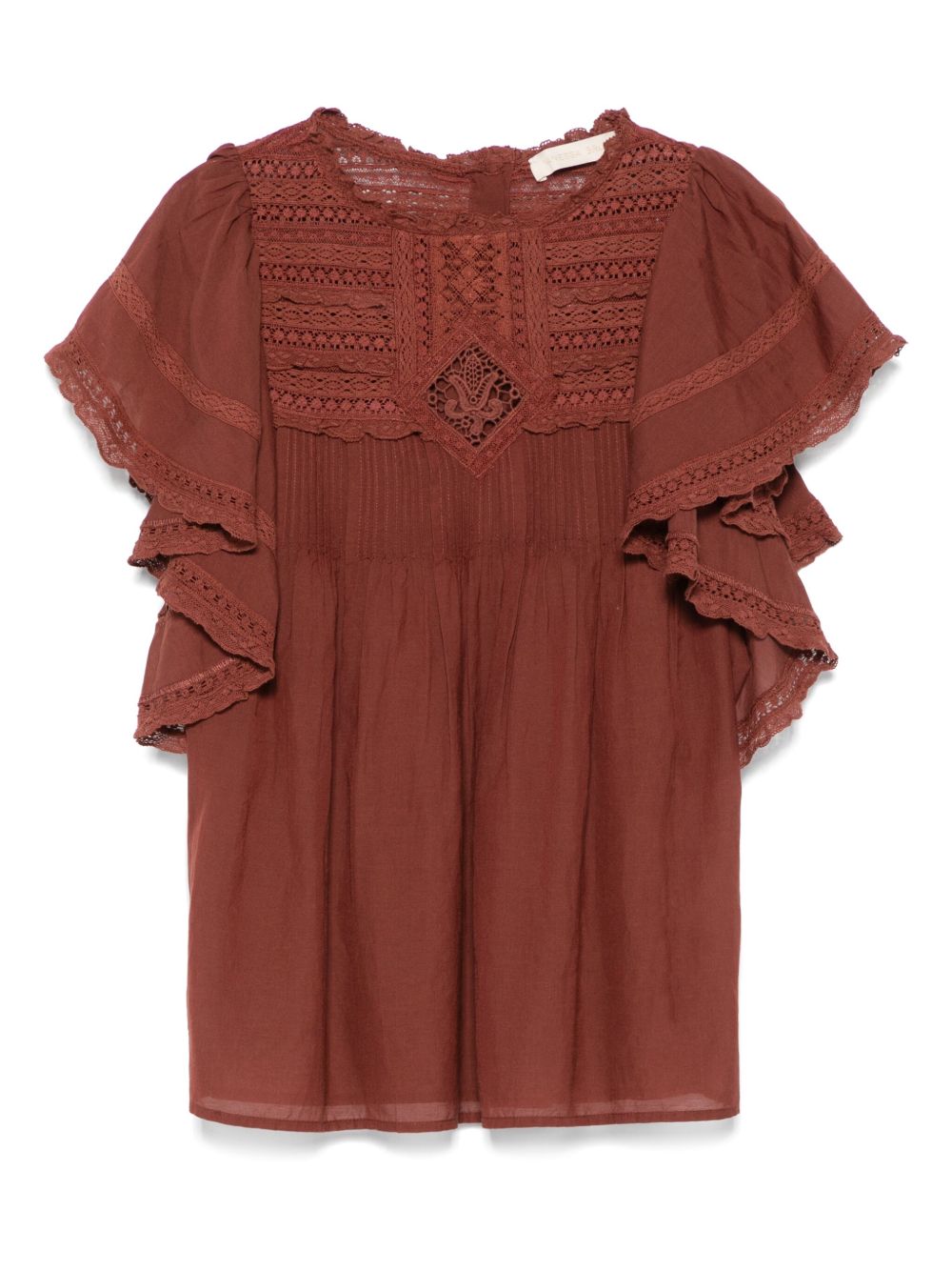 바네사브루노 여성 Calisson blouse - Brown 2HVA27V09712
