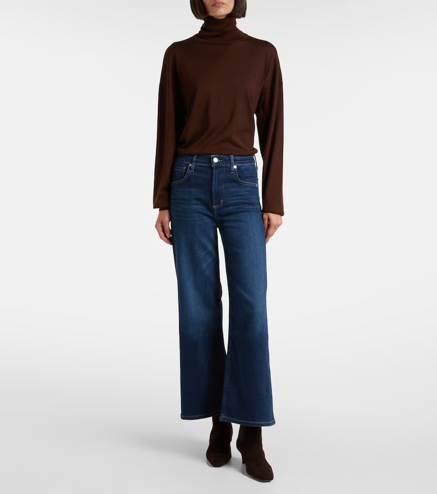 Lyra cropped wide-leg jeans