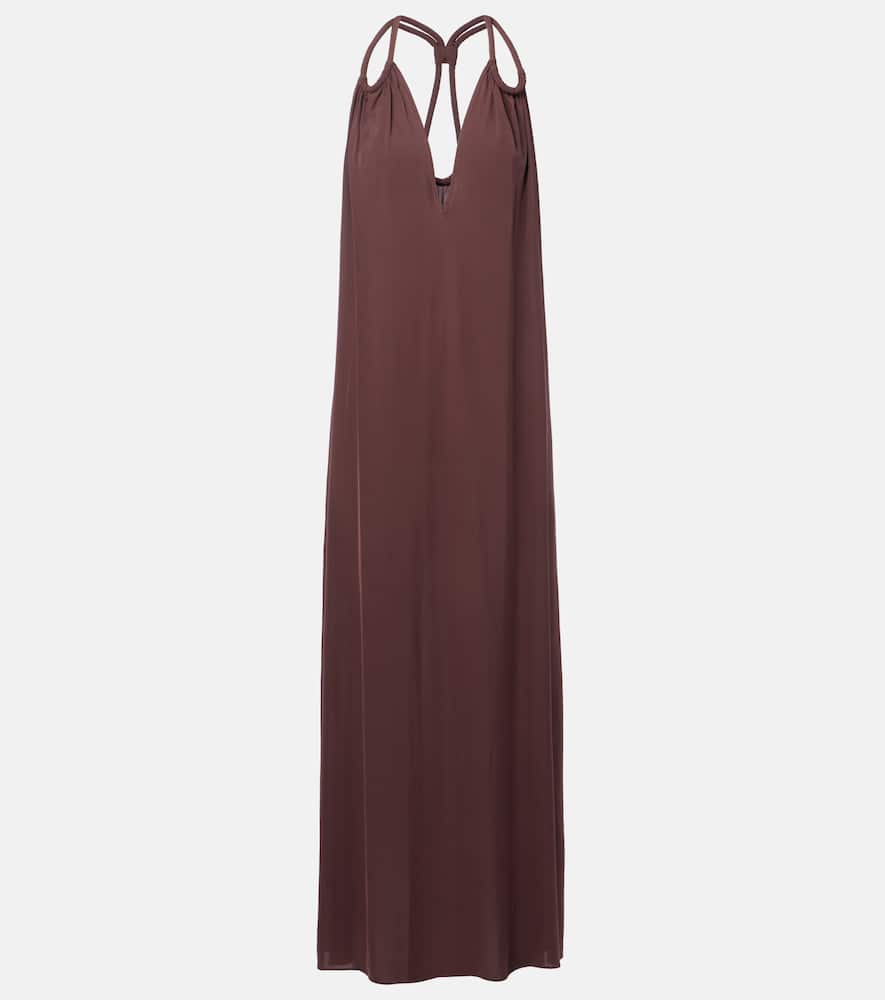Satin maxi dress