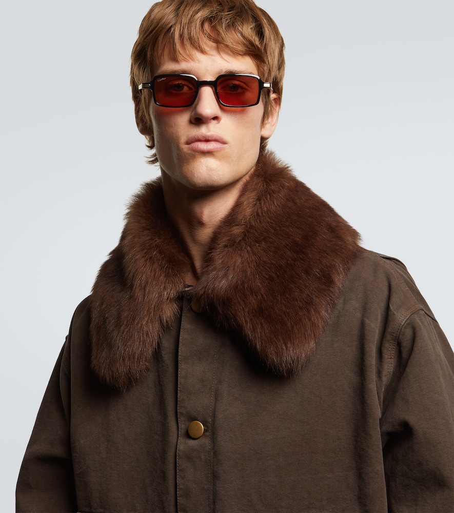 Première De Cartier rectangular sunglasses