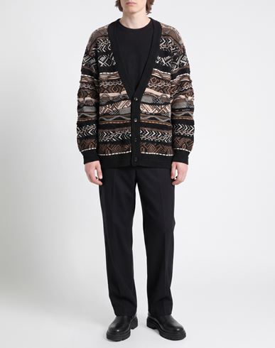Man Cardigan Black Size 36 Polyamide, Alpaca wool, Polyacrylic, Synthetic fibers, Wool