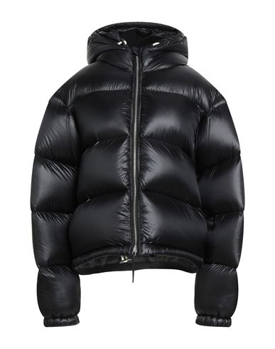 Woman Puffer Black Size L Polyamide, Calfskin