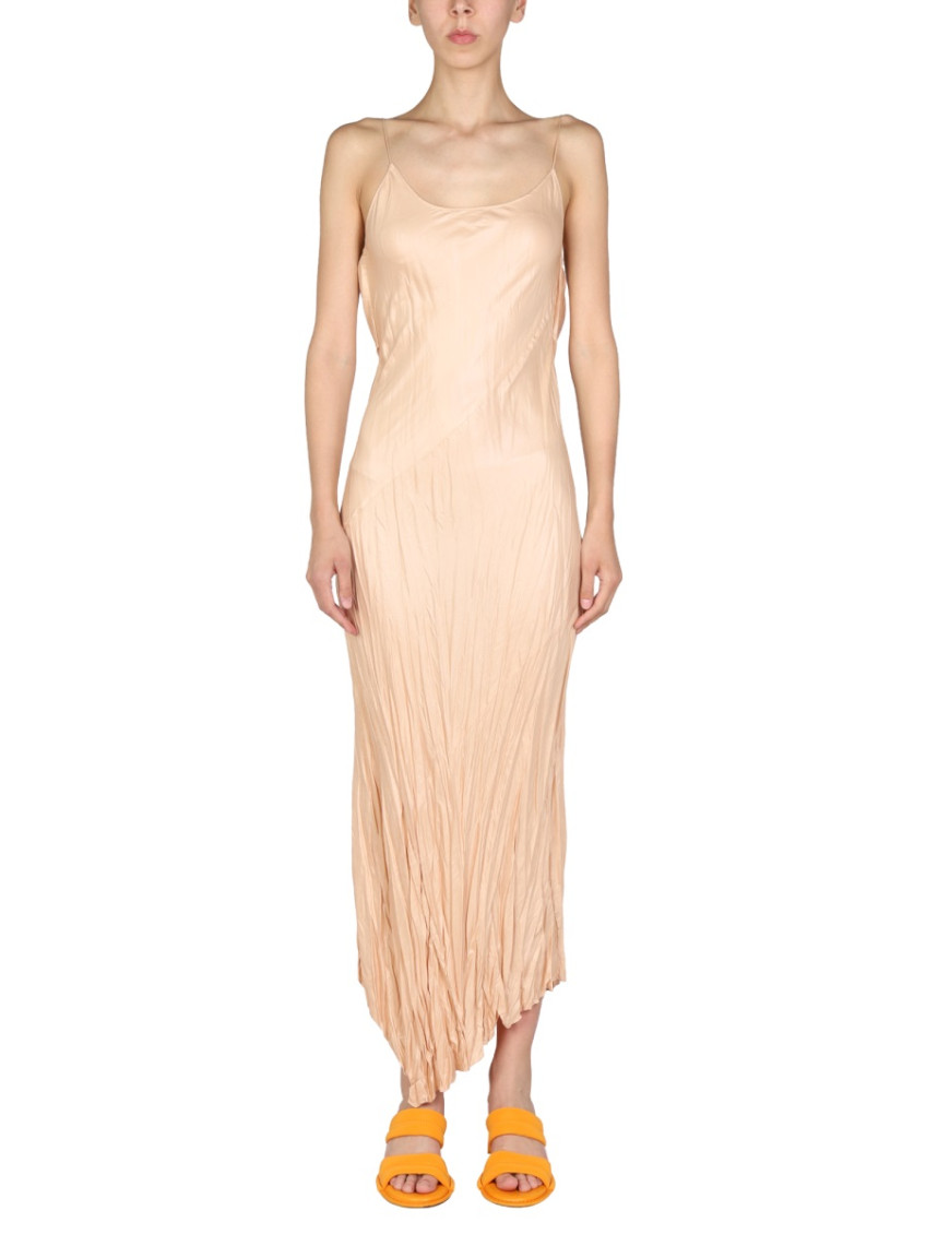 Light Brown Scoop Neck Maxi Dress