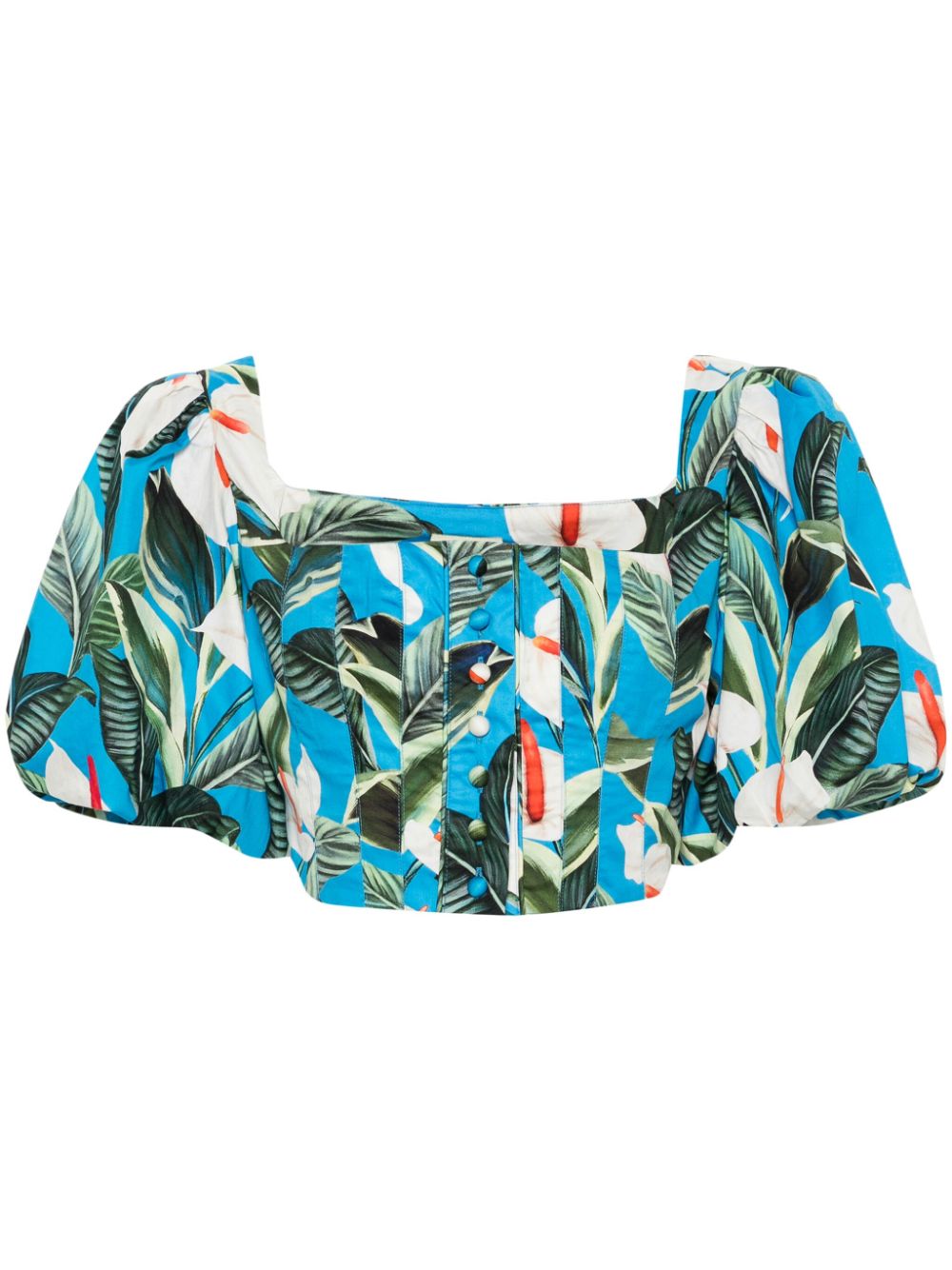 Anthurium Garden top - Blue