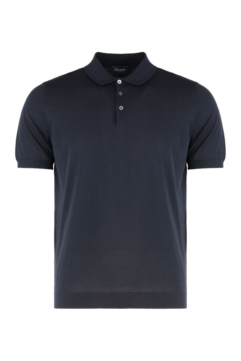 Knitted Cotton Polo Shirt