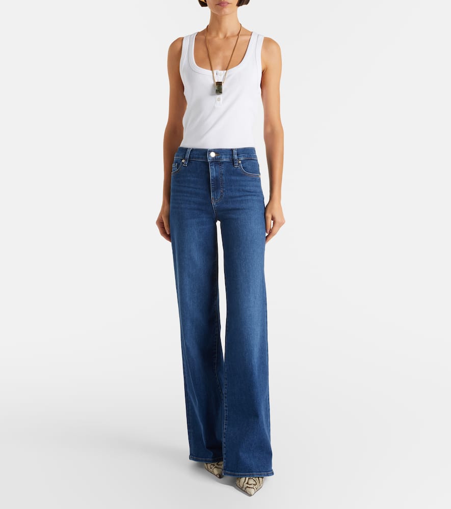 Le Slim high-rise wide-leg jeans