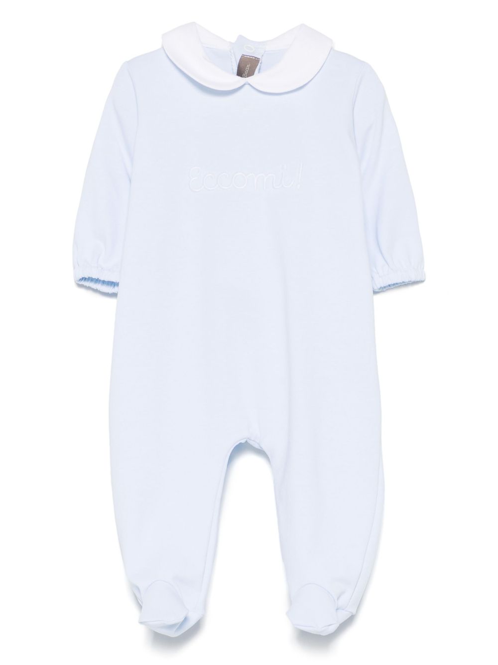 Little Bear logo-embroidered pajamas - Blue