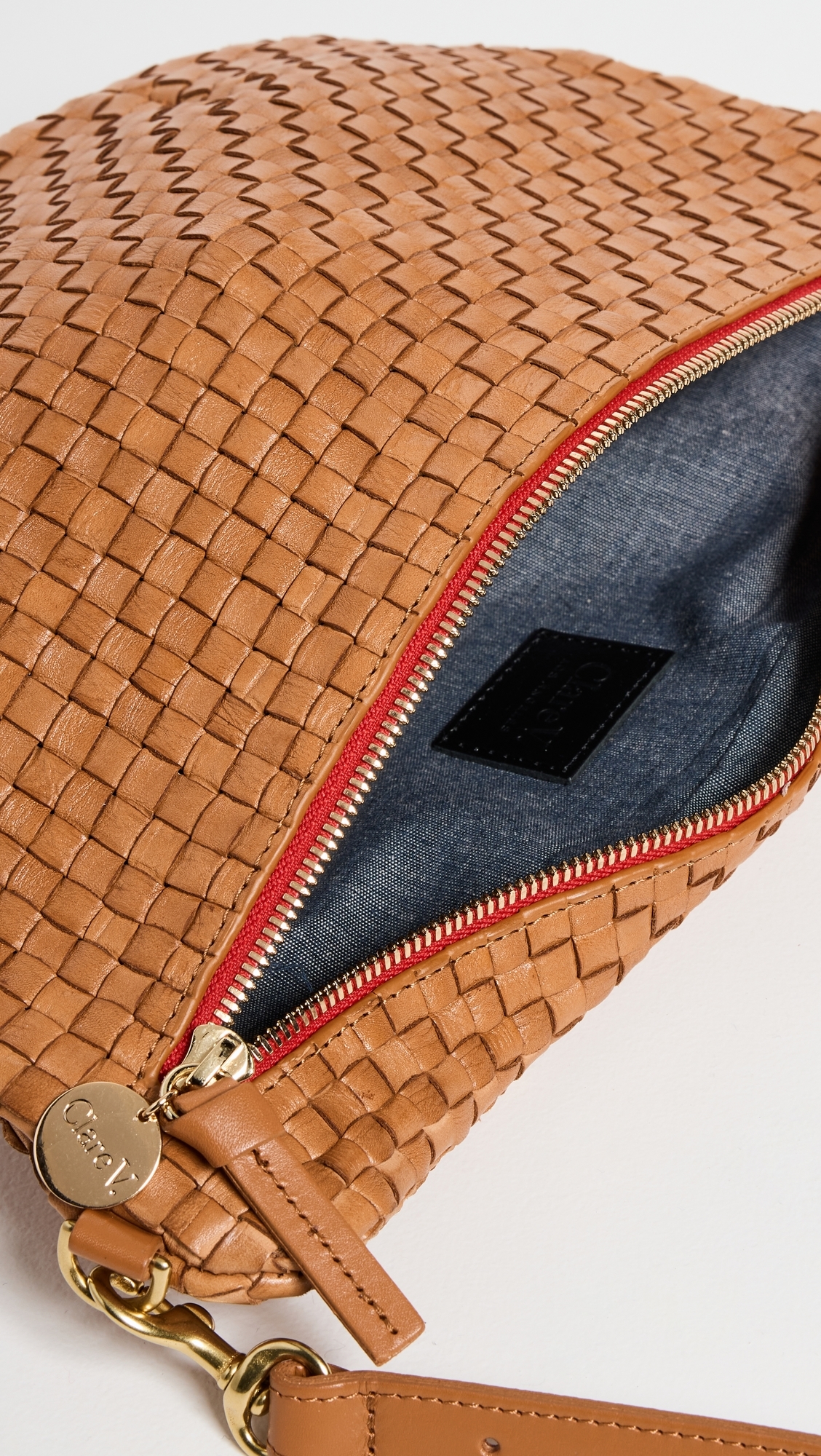 Grande Belt Bag Natural Woven Checker One Size