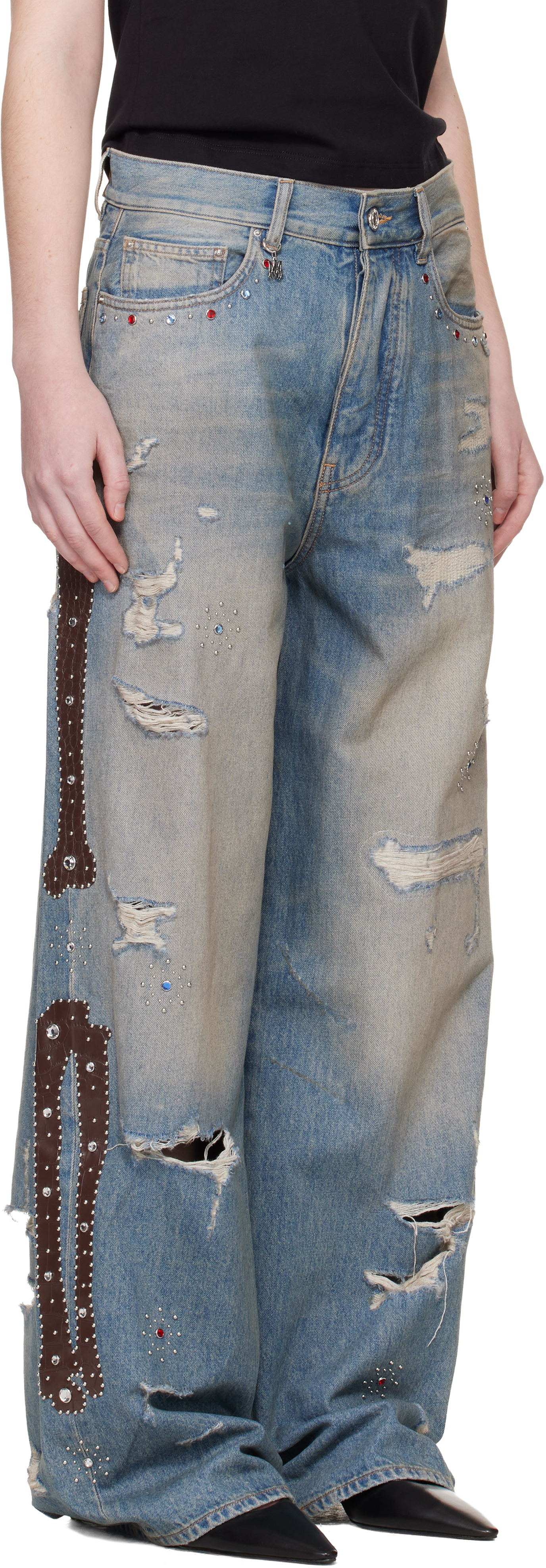 Blue Bones Studded Jeans