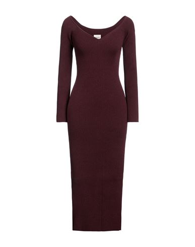 Woman Midi dress Burgundy
