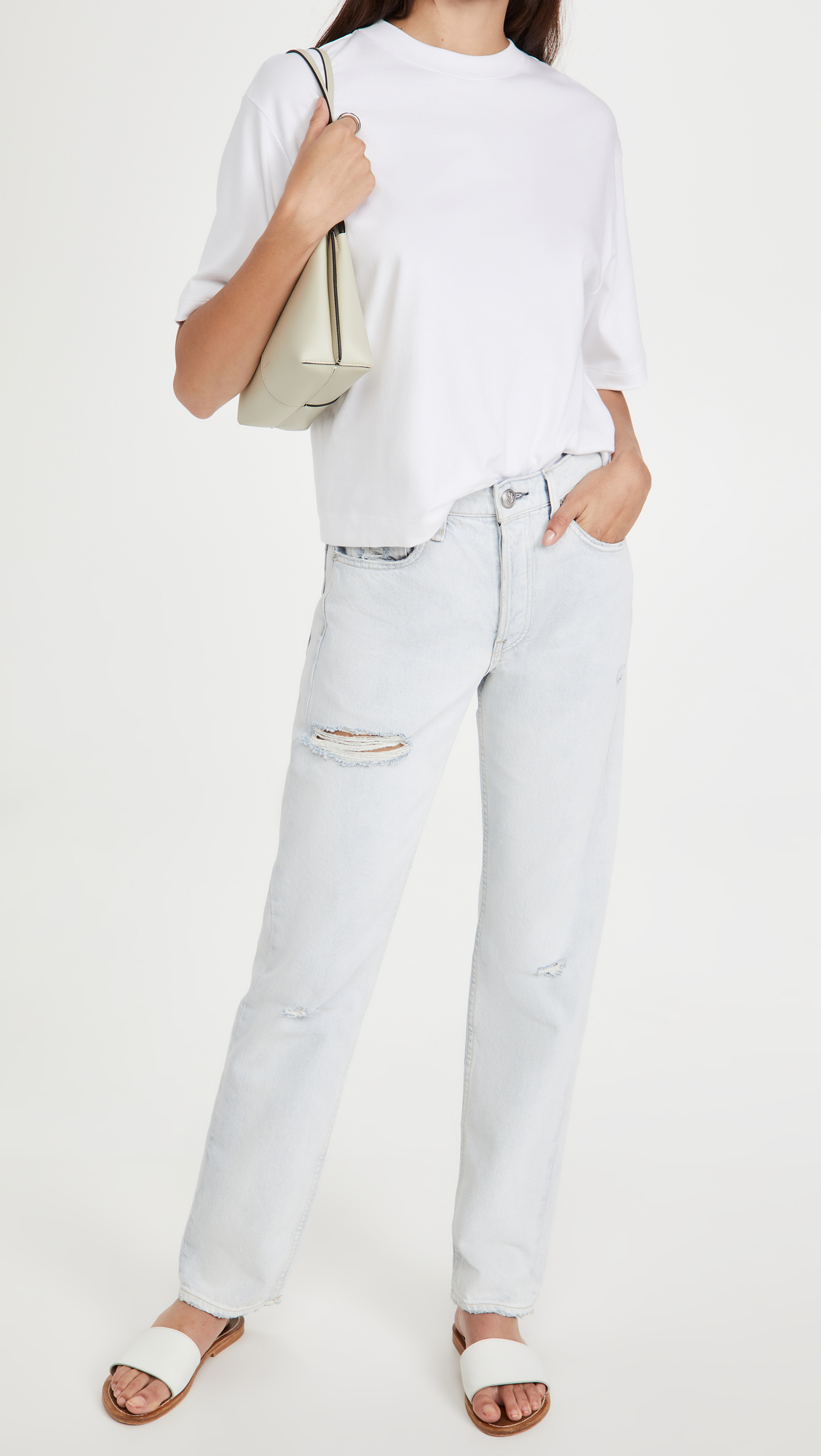 Wide Sleeve Crop Tee