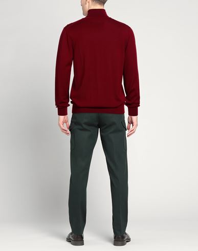 Man Turtleneck Brick Size 44 Merino Wool