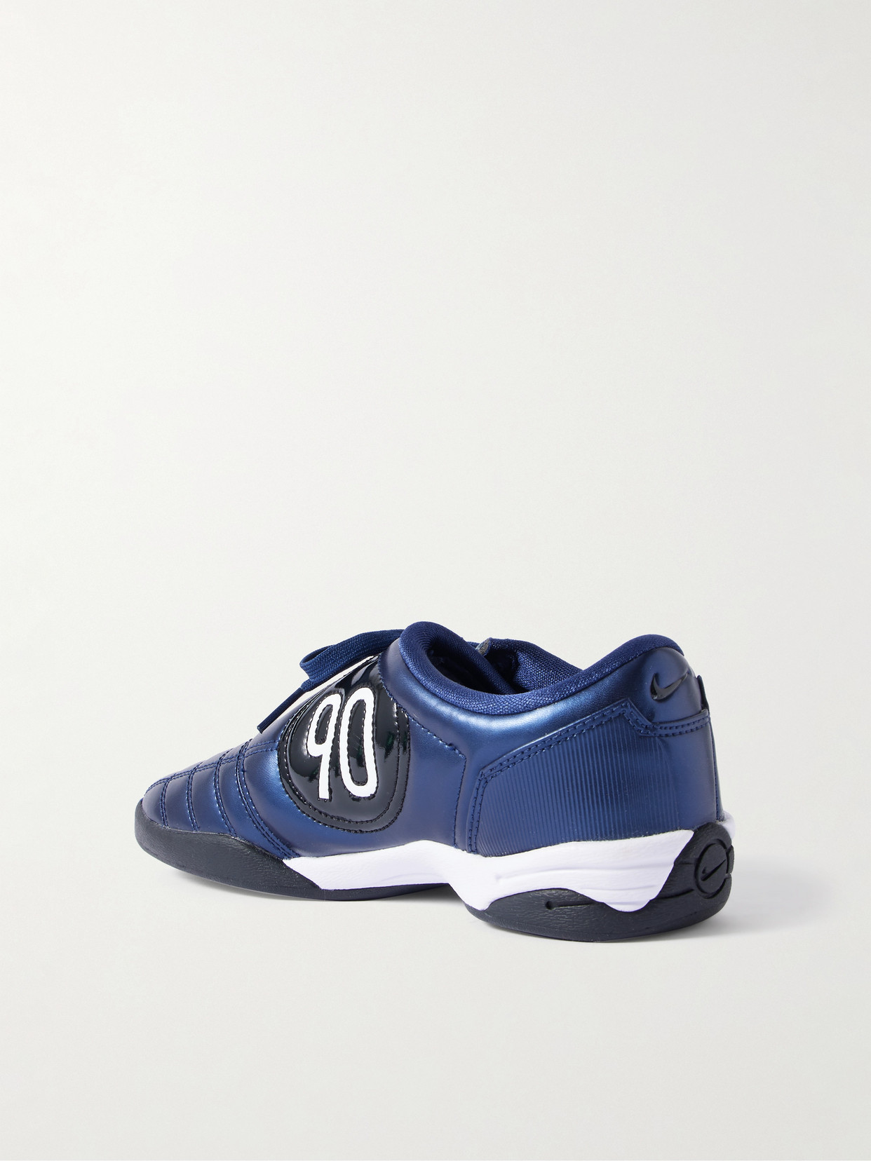 T90 Metallic Leather Sneakers - Blue