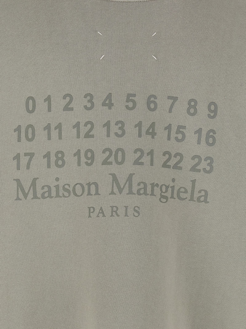 Grey Numeric Signature MM6 Hoodie