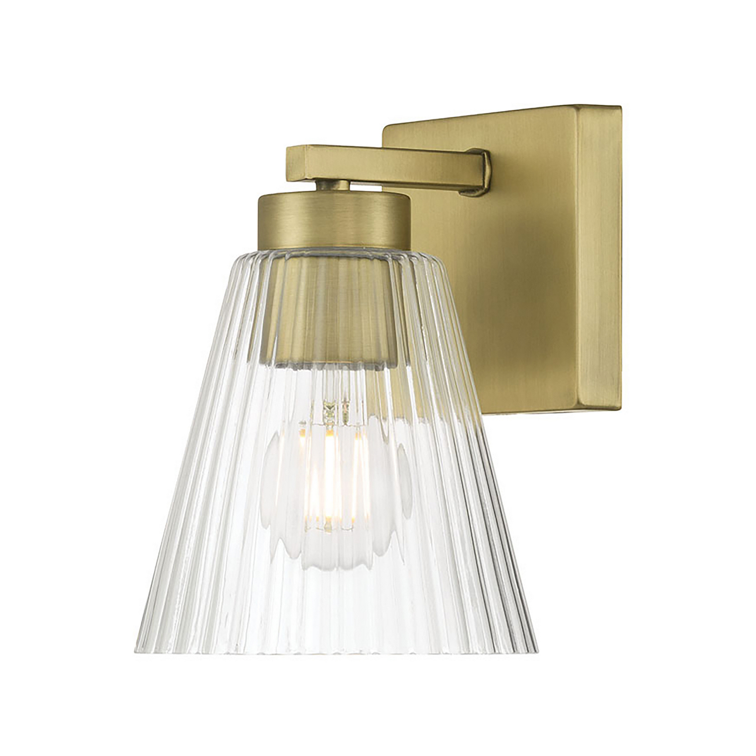Vintage Brass Wall Sconce from the Riville Collection
