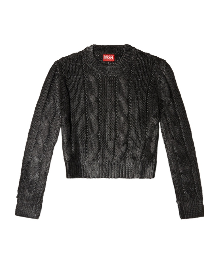 Cable-knit sweater
