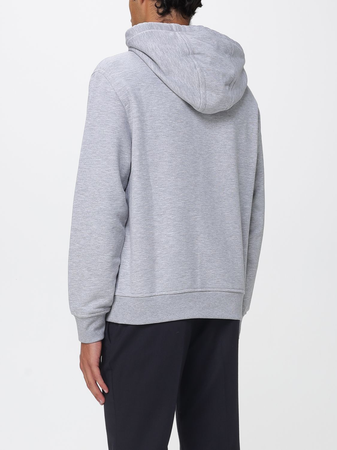 Logo-embroidered hoodie - Blue