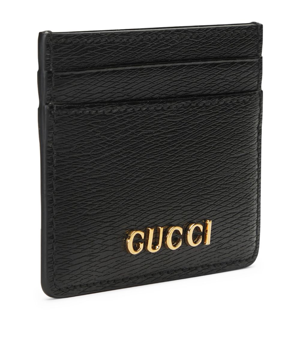 Leather Letter Script Card Holder