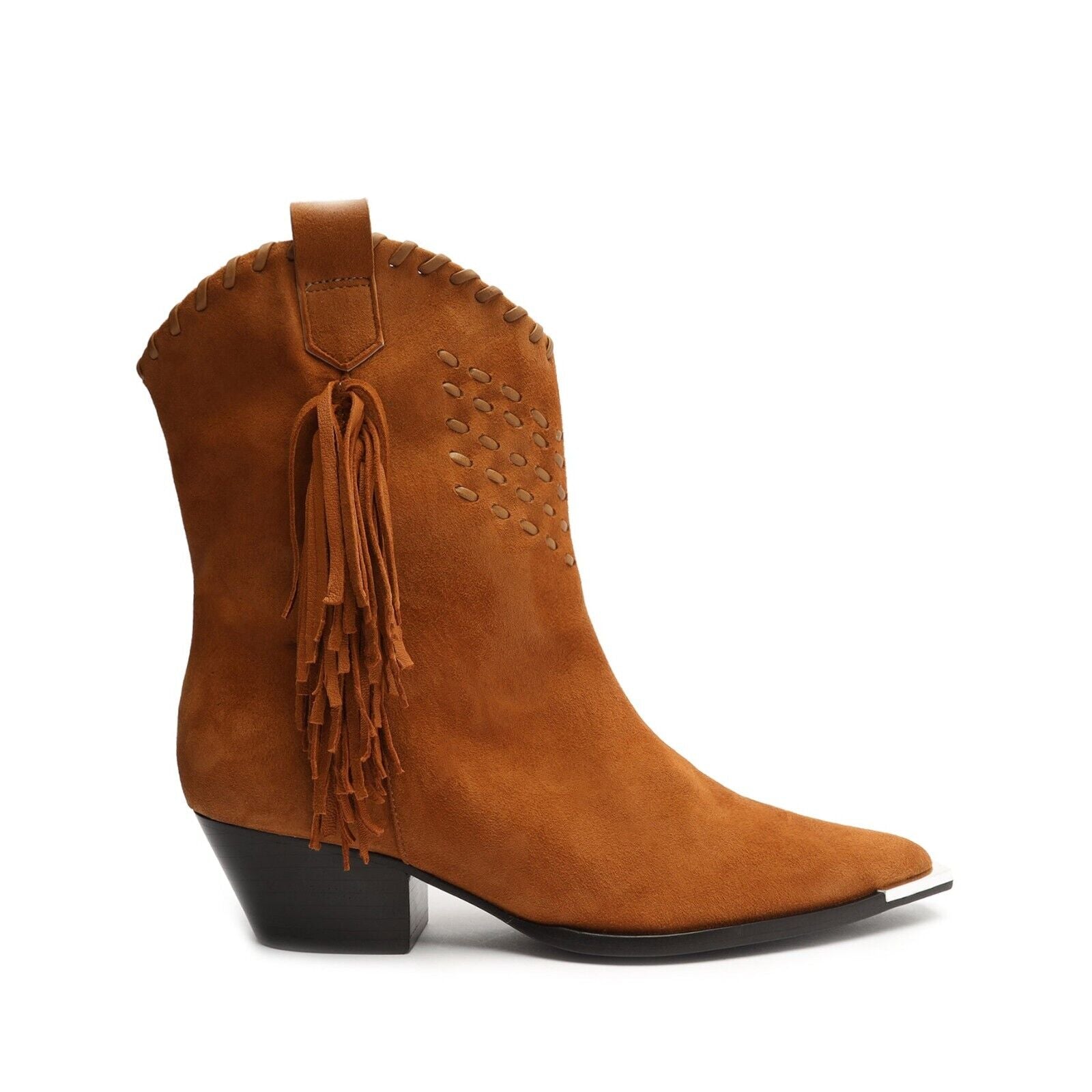 Alexxa Boot Women's US 5.5 Brown Suede Pointed Toe Ankle Bootie KHD1028