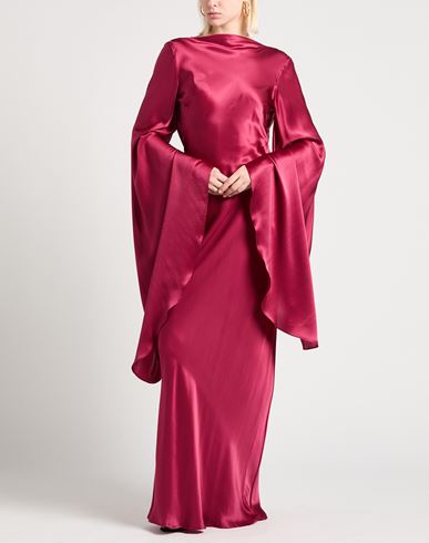 Woman Maxi dress Burgundy Size 1 Silk