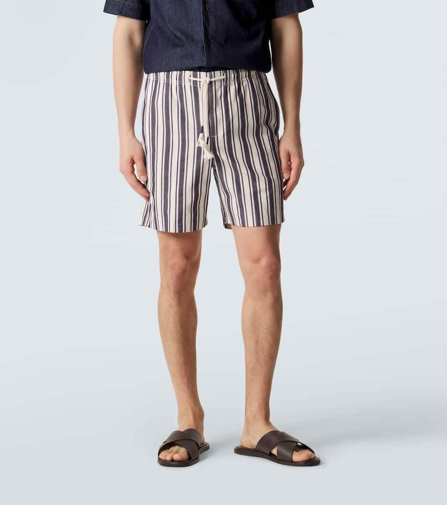 Alex striped cotton shorts