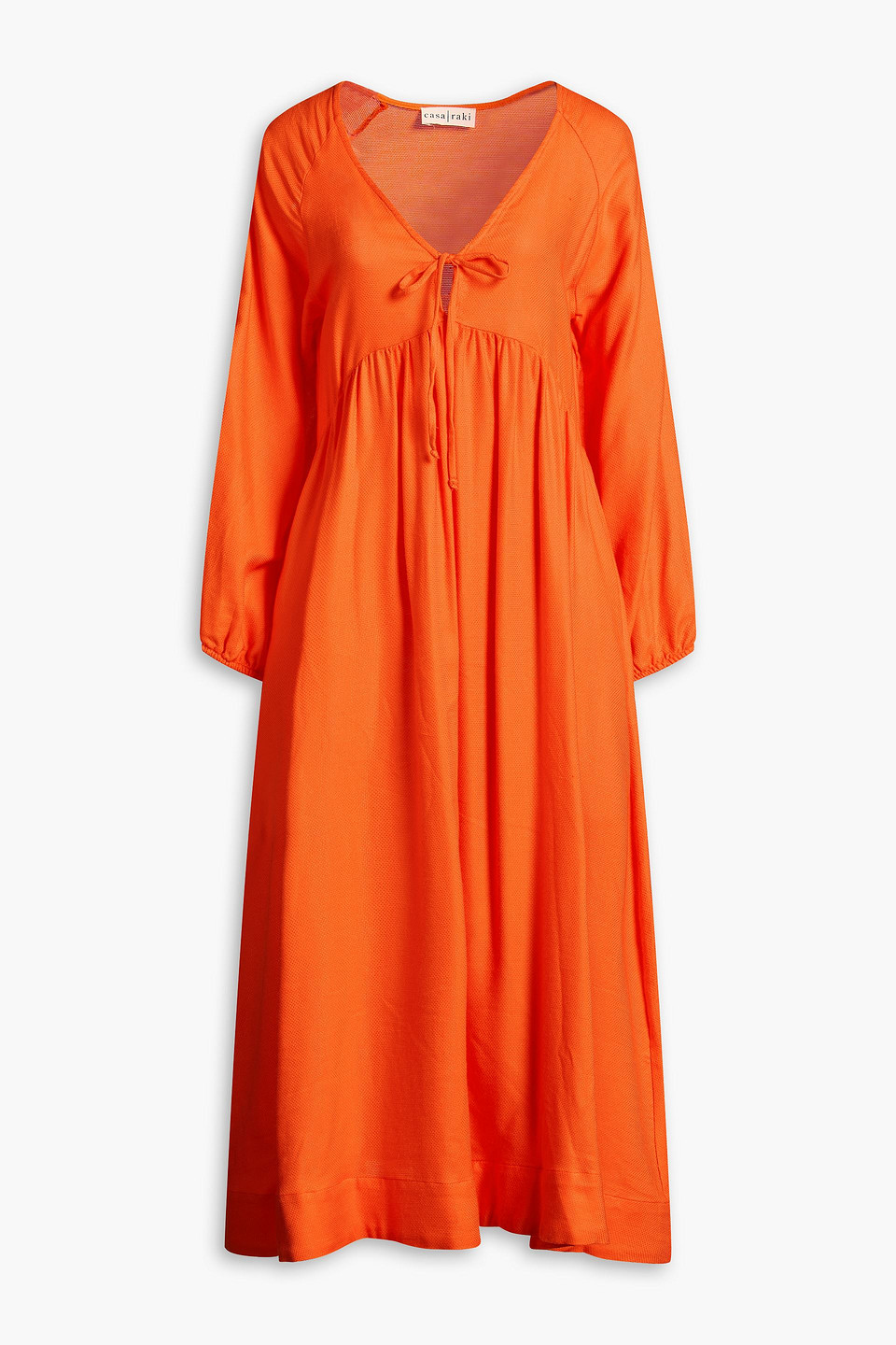 Elda cotton midi dress - Orange - M
