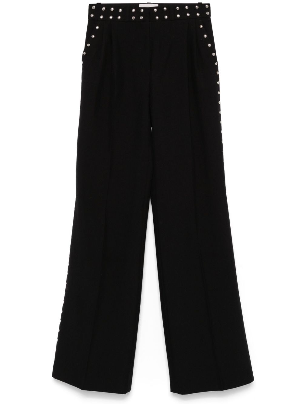 Studded tailored trousers - Black