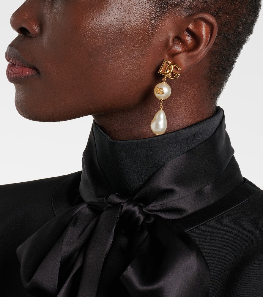Dolce & Gabbana DG faux pearl earrings
