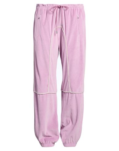 Woman Pants Lilac Size M Cotton, Polyester