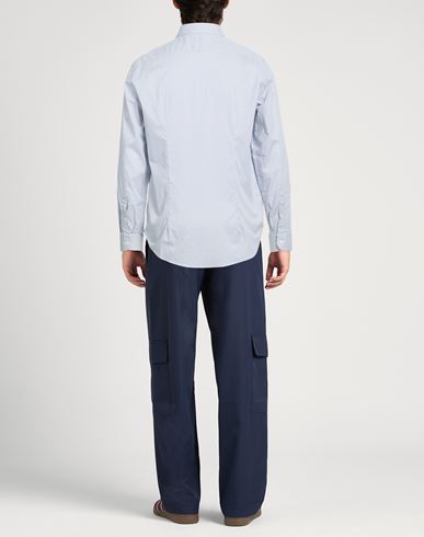 Man Shirt Blue Size 16 Cotton, Elastane