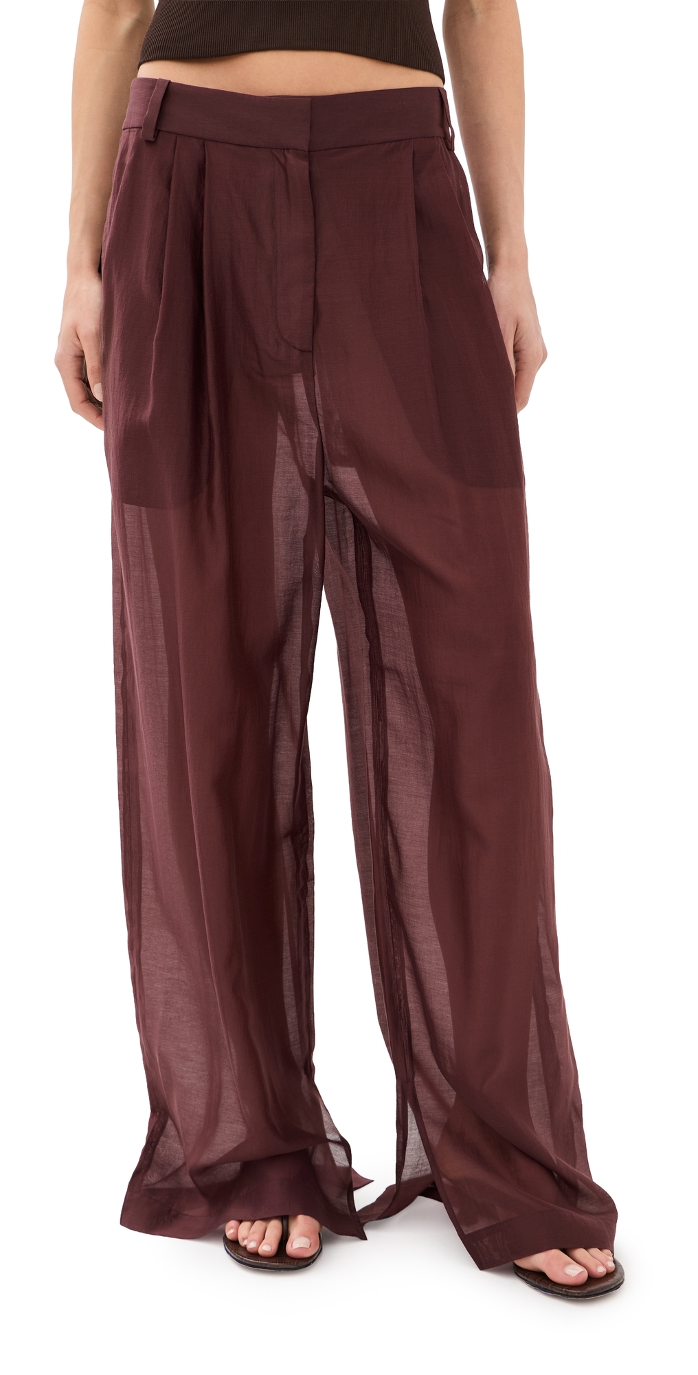Summer Voile Stella Pants Russet Brown