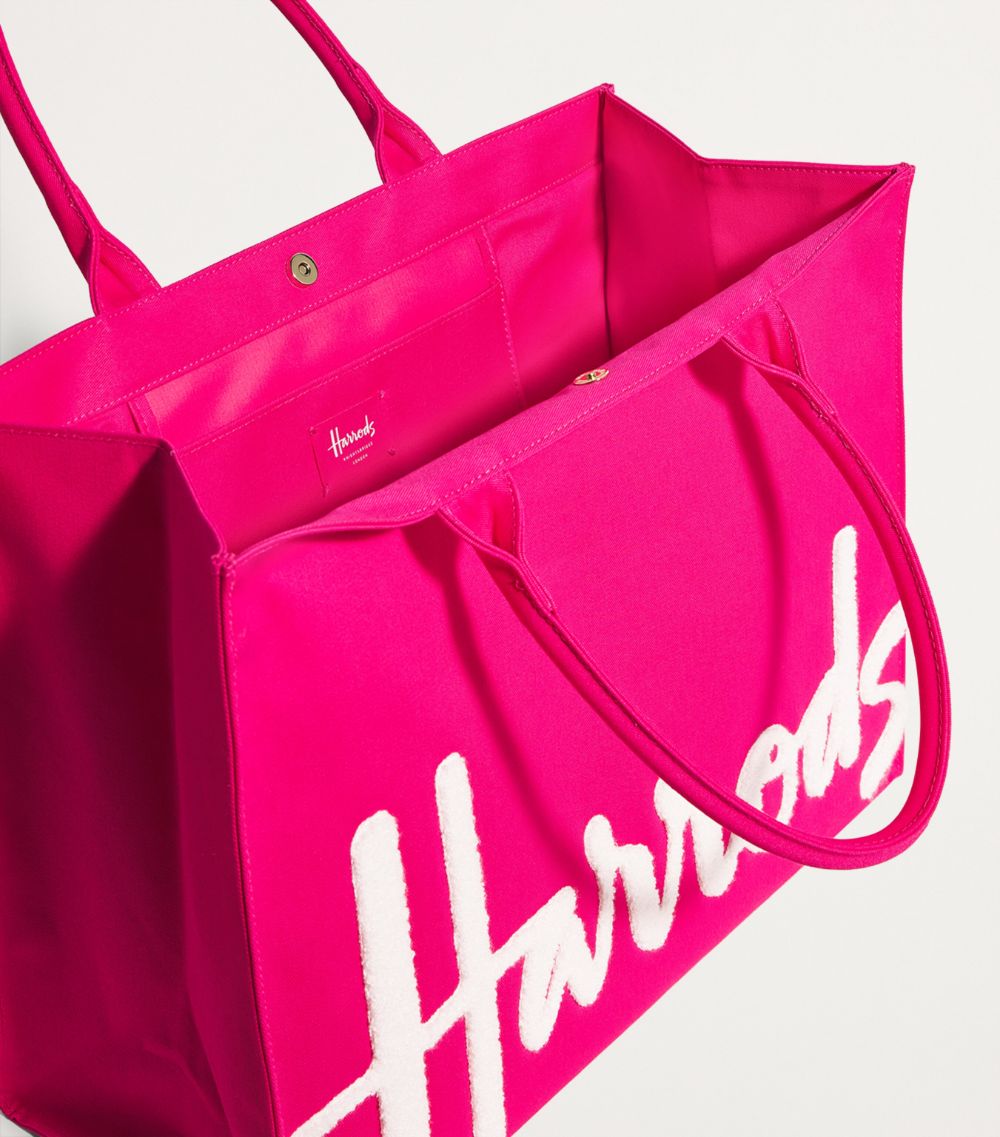 Large Cotton Logo Tote Bag