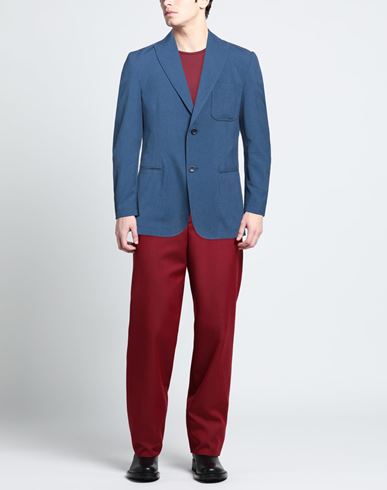 Couture Paris Man Blazer Slate blue Size 44 Polyester