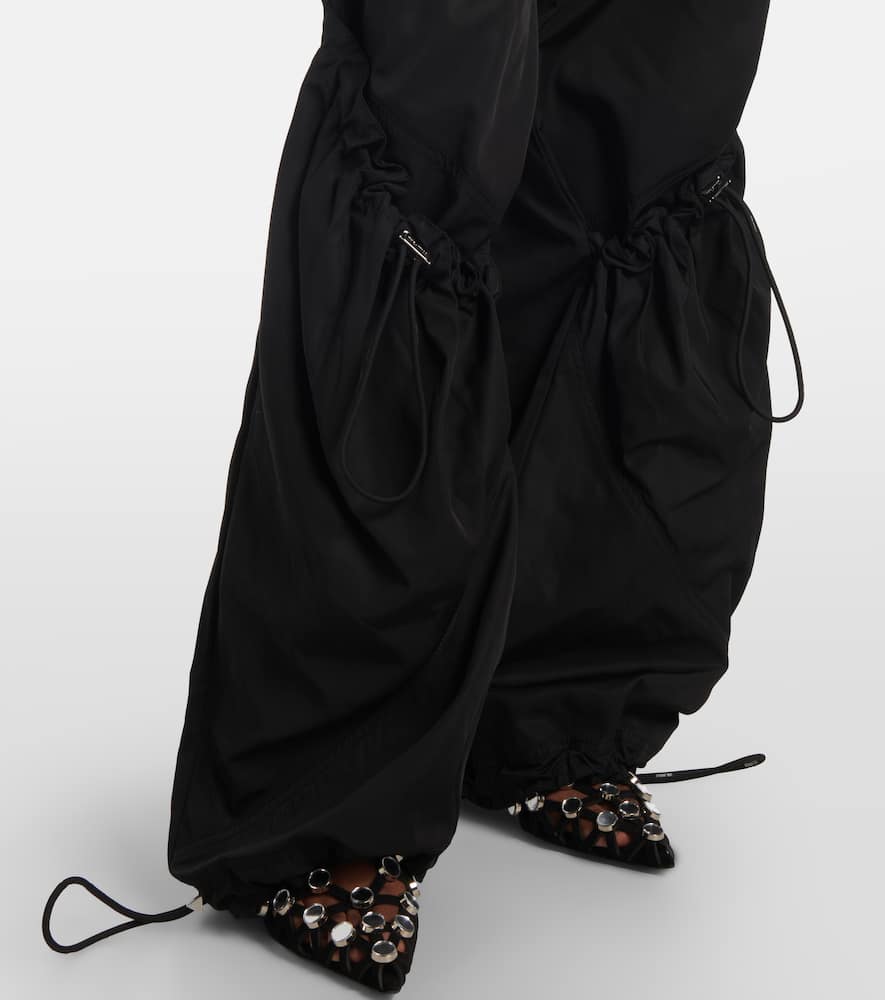 Technical wide-leg pants