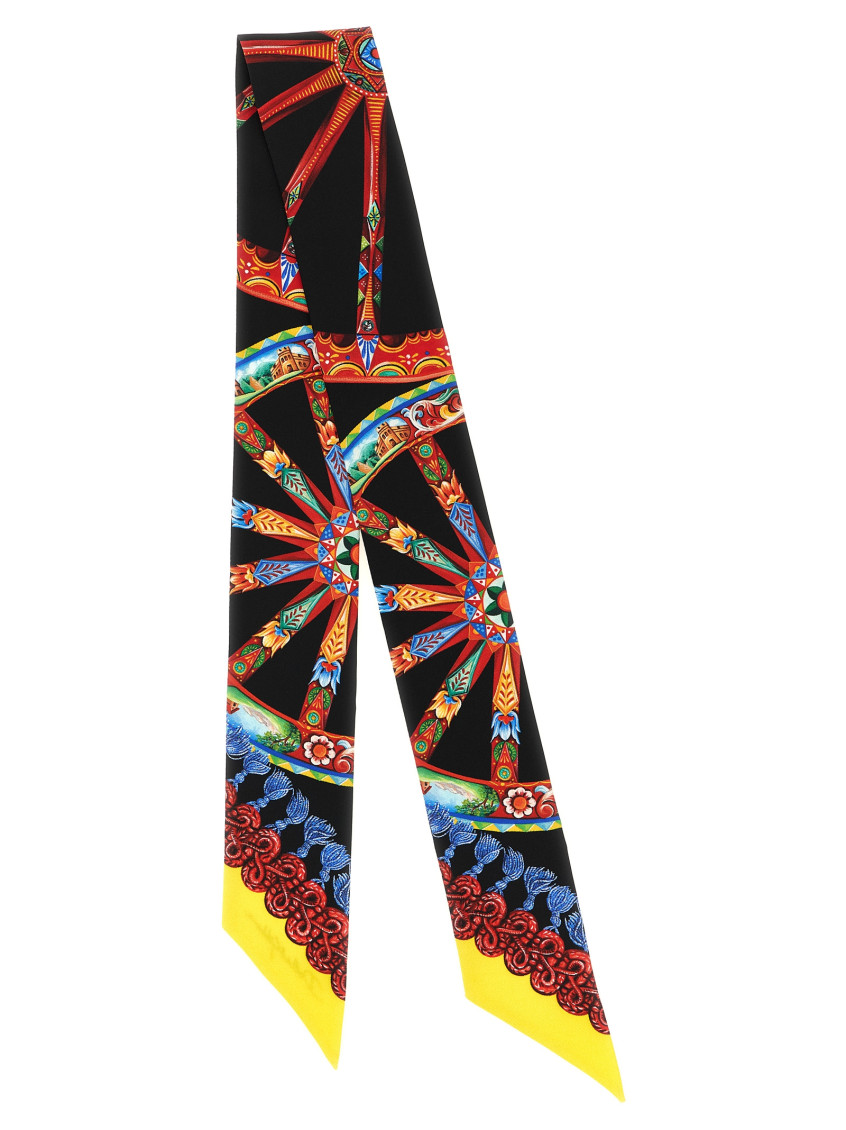 Dolce&Gabbana - carretto print tie rectangular shape