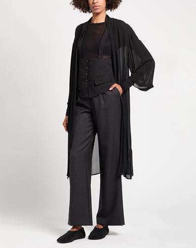 Woman Top Black Size 2 Cotton, Linen