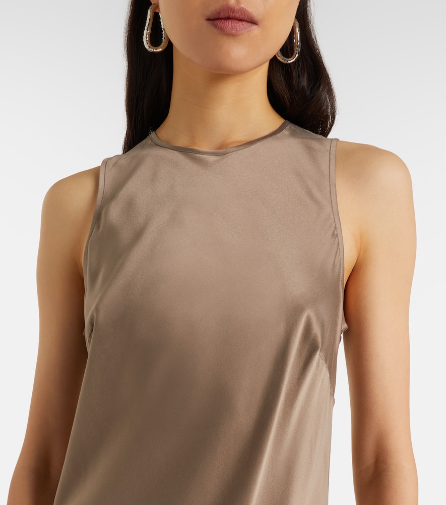 Valencia silk charmeuse maxi dress