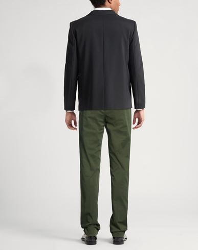 Man Pants Military green Size 38 Cotton, Elastane