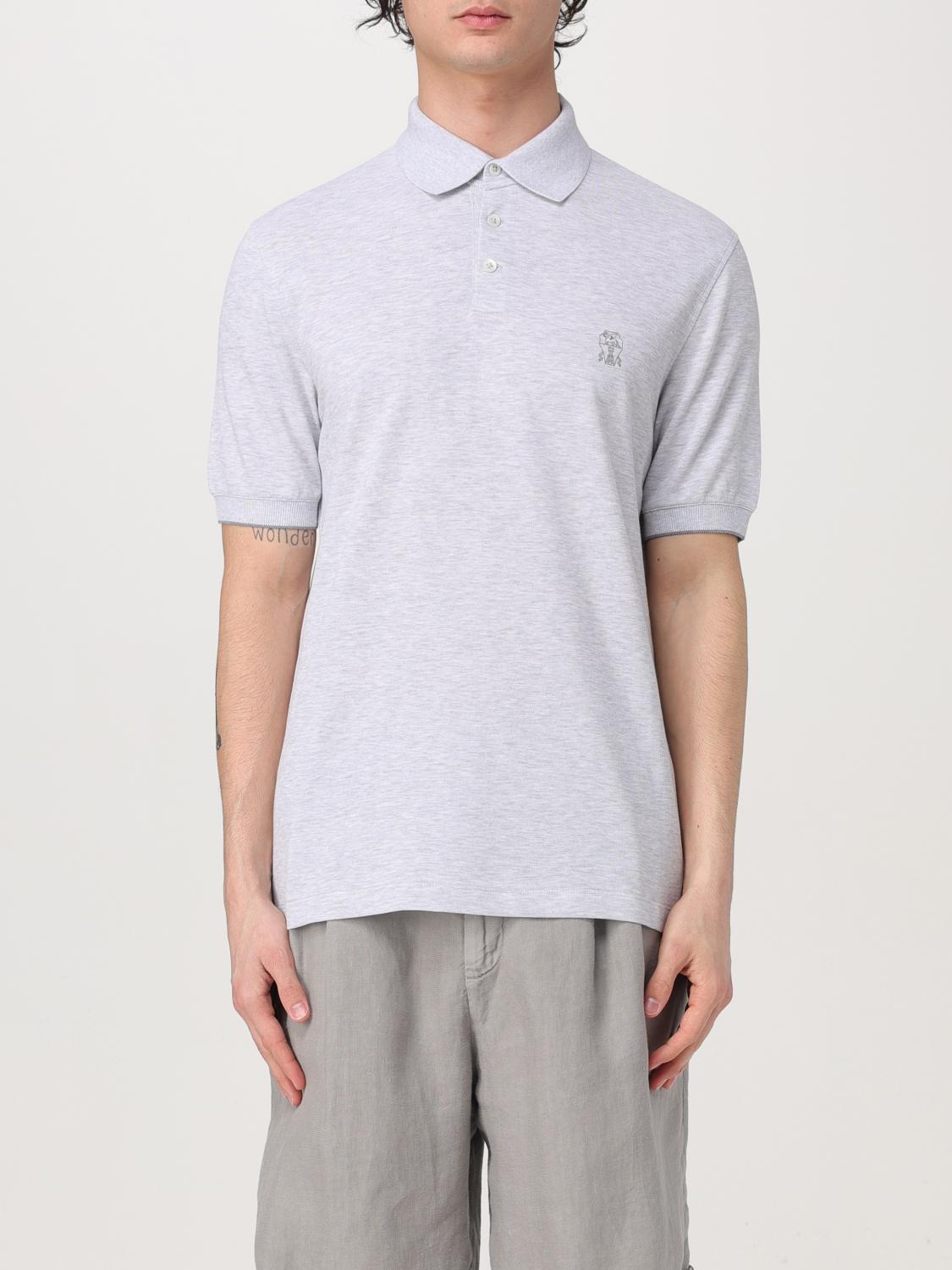 Polo Shirt Men color Grey 1