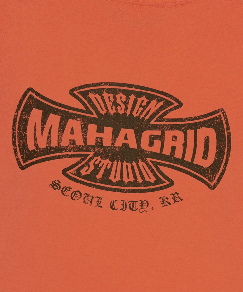CROSS LOGO THERMAL LS TEE ORANGE