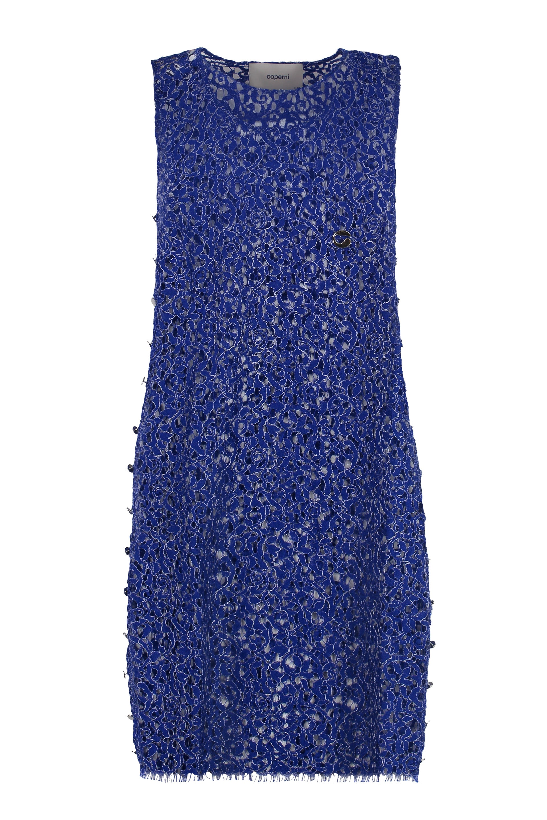 Lace Floral-pattern Mini Dress